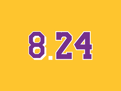 Mamba Day 8.24 basketball basketball logo branding design kobe kobe bryant logo mamba mambaday mambamentaility sports typography vector