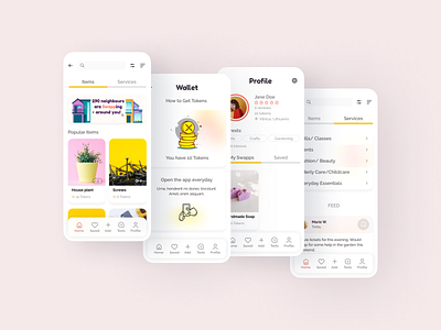 Swapp - an App for Swapping app design ui ux