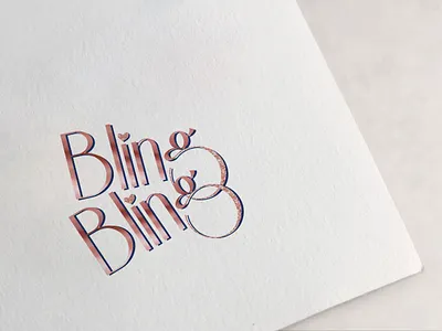 bling brand branding design illustration logo logo design logo design concept logodesign logotype typography