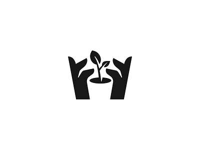 Save plant brand branding care design elegant hand leaf logo logotype mark minimalism modern negative negative space negativespace plant safe save sign space