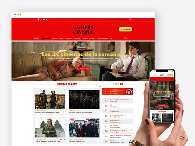 Cahiers du Cinéma : UX/UI app branding responsive ui ux ui design ui ux design