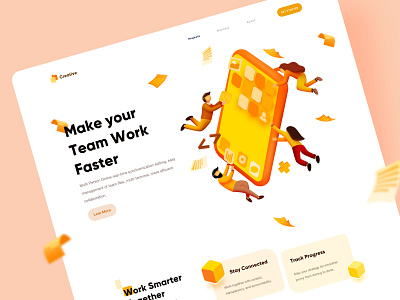 Team Work branding communications design dribbble illustration teamwork ui ux design ux visual visual design webdesign website website design work