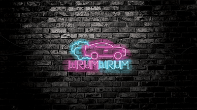 Simple neon logo car automotive automotive automotive design automotive logo car cars logo logo design logodesign logos logotype neon colors neon light neon sign ui