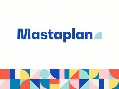 Mastaplan app branding design flat logo palette pattern typography ui ux vector