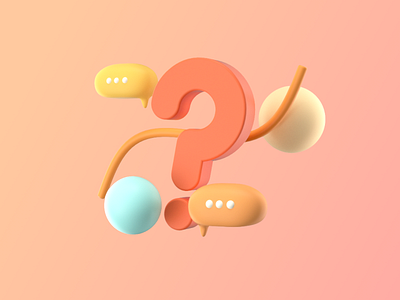 FAQ 3d branding cinema4d illustration ui