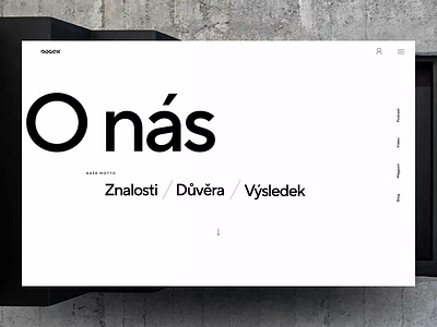 OOOOX - Architectural studio adobe xd architect architecture architecture design architecture website black white design typo typogaphy ui animation ux webdesign website