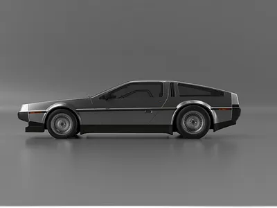 Delorean 3d c4d ui ux