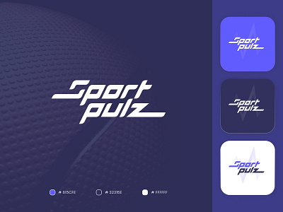 SportPulz. Logo Design for Smart TV App app basketball branding clean dark football icon identity design impulse letter lettering logo minimalistic pulse purple smart tv sport sports logo tv typogaphy