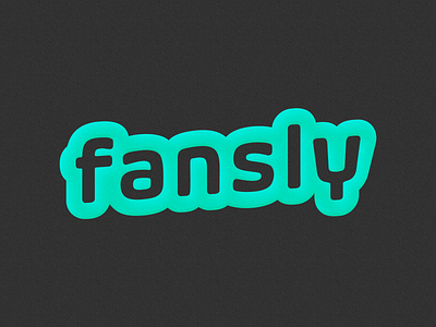 Fansly! brand branding bubble fan fans fansly green icon letter lettermark logo logo design mark noise script type typography word wordmark