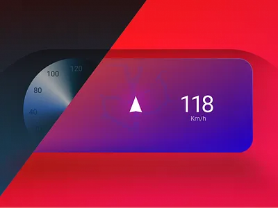 Analogue vs. Digital Cluster Illustration automotive car cluster hmi illustration kontrolka kontrolka