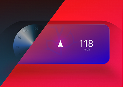 Analogue vs. Digital Cluster Illustration automotive car cluster hmi illustration kontrolka kontrolka