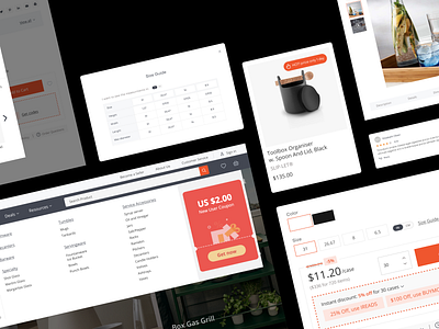 The prominent B2B marketplace. b2b card cart chart discount e commerce ecommerce menu menue navigation product product page promo code shedule shop shopping size table tag ui