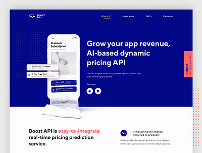 Boost API api branding clean clean design colorful landing landing page logo logodesign minimalistic modern ui ux web webdesig webdesign webdesigner website website design websites