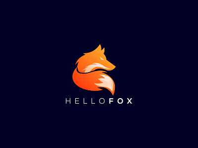 Fox Logo 3d animation branding fox fox logo fox tail fox vector logi foxes foxy graphic design logo motion graphics red red fox ui ux
