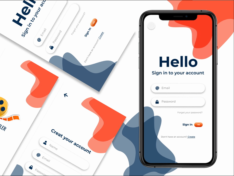 Daily UI Desing- #001 animation app app design daily ui dailyui dailyui 001 design ui user interface ux