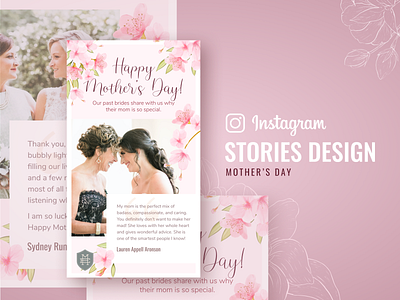 Instagram stories "Why my mom is so special?" illustrate instagram story mothers day social media banner social media design