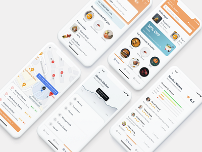 Hometaste - Get homemade food nearby | UI Concept & Design app branding clean design food layout minimal mobile navigation ui ui design