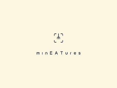 m i n E A T u r e s logo design eat food fork icon icons illustration line linear lines logo miniature minimal minimalism minimalist minimalistic photo photography shot vector