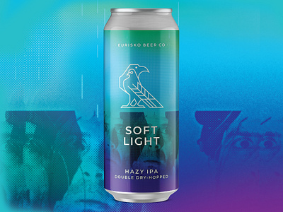 Soft Light Can asheville beer beer can bird hazy hazy ipa ipa texture