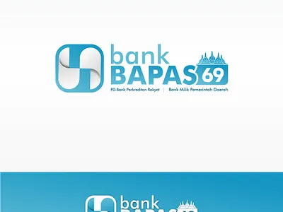 bank bapas 69 branding icon illustration