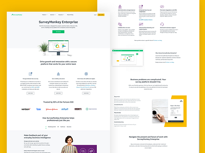 SurveyMonkey Enterprise design ui