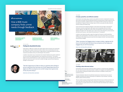 SurveyMonkey Customer Case Study design