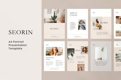 Seorin A4 Portrait - Google Slide a4 a4 portrait agency business clean concept google slide google slide template google slides google slides template presentation simple slide slides template trending trendy web design web development website