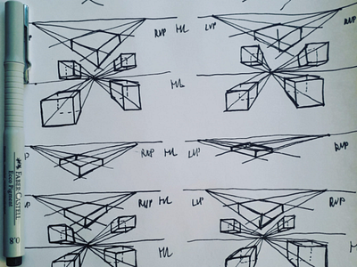 Exercise draw drawing perspective