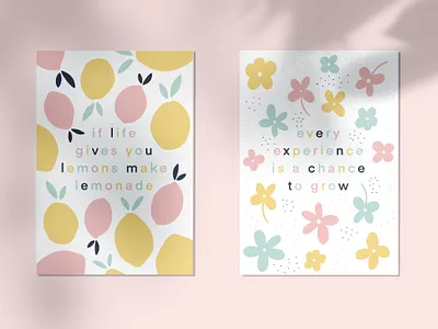 Illustration - Positive ! art communication design experience flowers french frenchie graphic design graphic designer grow growth illustration inspiration lemons life lifestyle poster print quote quotes