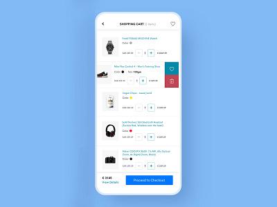 Delete item from Cart branding design. typography ux