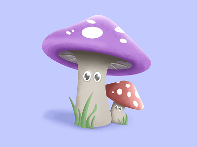 🍄 cute illustration daily drawing design doodle illustration mushroom procreate