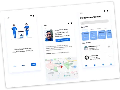 Virtual Doctor App Concept design design app ui uxui virtual doctor