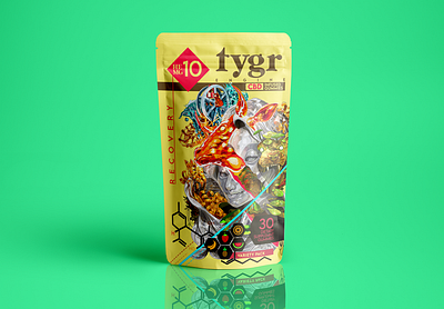 Tygr Engine Gummy Pack branding cbd design cbd packaging design digital illustration exploratory graphic art icon icon design illustration packagedesign packing design photoshop photoshop art procreate art typography