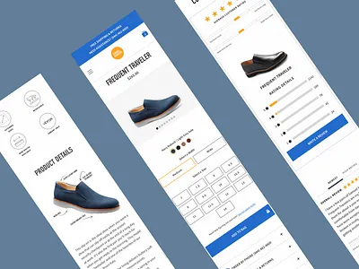 Shoe website - product page design ecommerce ui ux web web design website