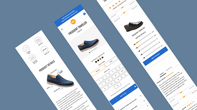 Shoe website - product page design ecommerce ui ux web web design website