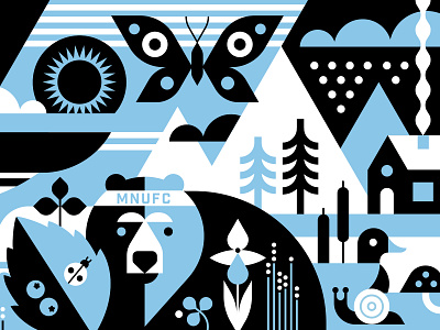 Target MNUFC Mural @ Allianz Field illustration minneapolis mnufc mral northwoods stpaul target target soccer vector