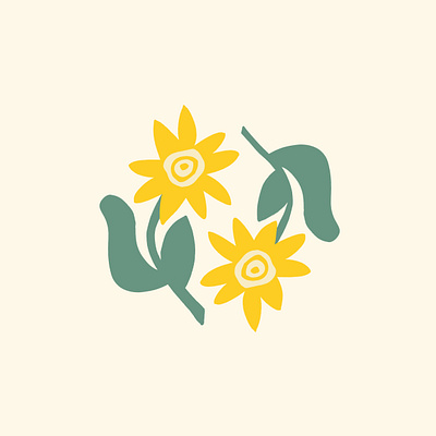 Summer wildflowers abstract flower illustration flower logo flowers icon iconography illustration michigan minimal procreate