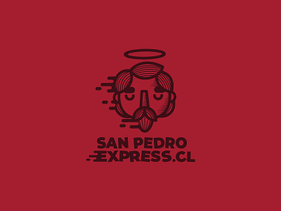 San Pedro branding chile express flat holy illustration logo market minimalist red vector wine