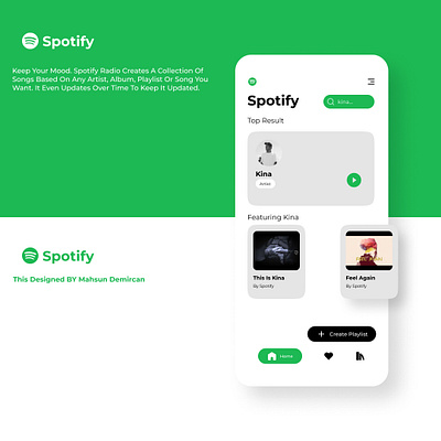 Spotify Music app branding illustration illustrator invision logo ui uidesign uiinspiration uiux webdesign