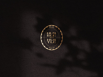 Stay Humble cardstock design gold foil illustration logo mockups moody shadows typelockup typography