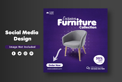 Furniture sale social media Instagram post design template PSD banner ad banner ads banner design banner image banner size youtube banners branding corporate design corporate flyer design flyer design illustration logo design marketing marketing agency social socialmedia