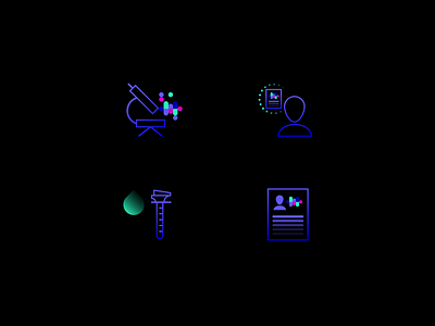 Paradise One Icons design dna ecuador graphic design health icon icon set iconography quito research technology web