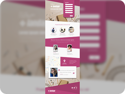 dailyUI 003 dailyui design landing page landingpage