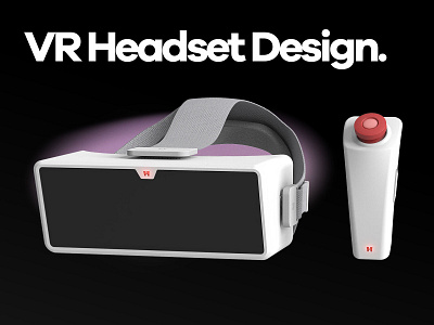 VR Headset Design. 3d 3d design 3d modeling ar design graphic design pro product design vr vr headset