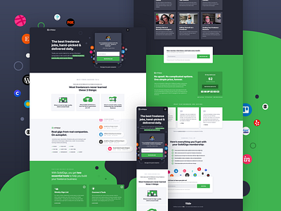 SolidGigs Website Design design interactive interface landing page marketing mobile ui ux web website