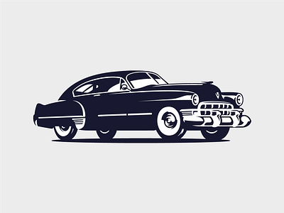 Cadillac Sedanette 1949 automotive branding cadillac car classic design garage illustration old retro speed vector vehicle vintage