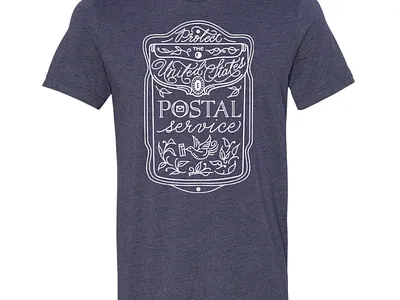 Protect the USPS, t-shirt calligraphic calligraphy design hand drawn hand lettering hand lettering handlettering lettering logo vector