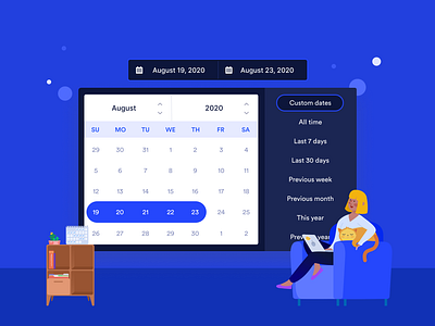 Custom date picker between dates calendar calendar component component date component date picker date range date selector datepicker dates modal monthly weekly year yearly