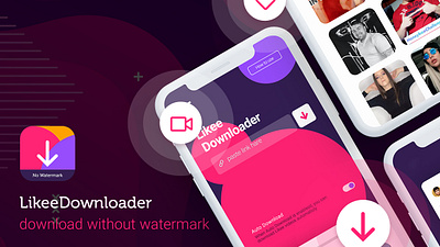 LikeeDownloader android app design design download ios likee mobile ui uiux ux