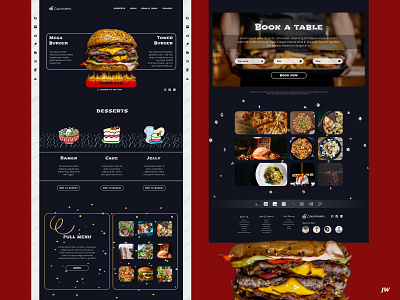 Canarinhos restaurant website branding design logo ui web